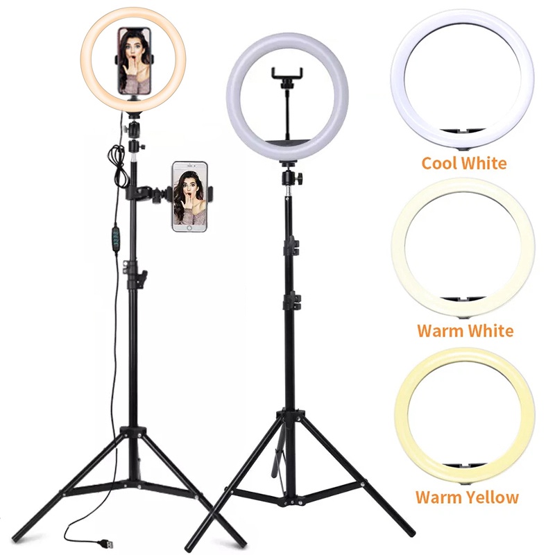 Photography Lighting Set Up - Lampa LED do selfie z regulacją