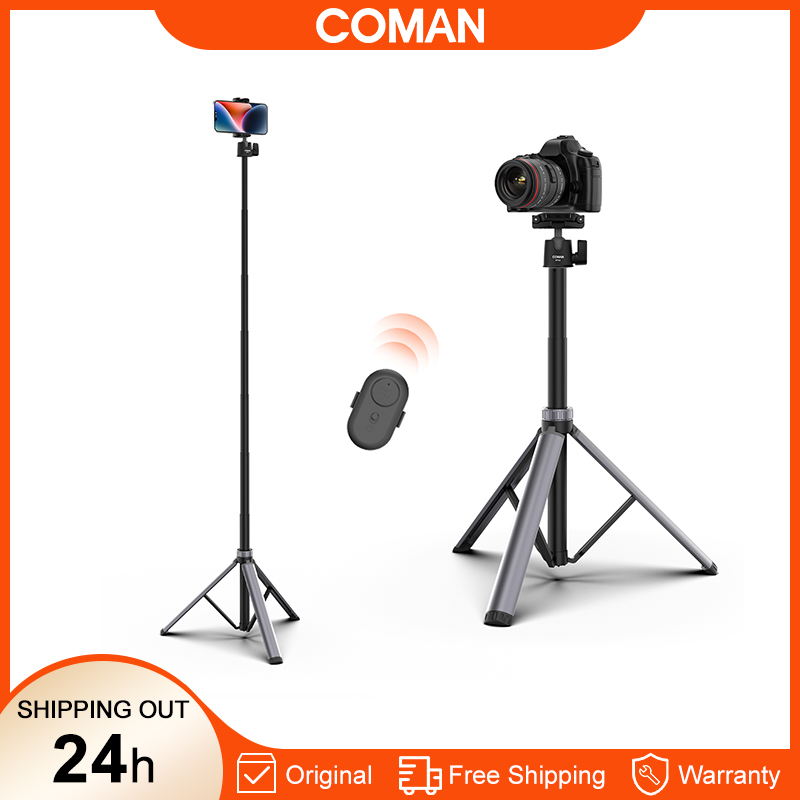 Photography Video Lighting Kit With Adjustable Tripod Stand - Stojak oświetleniowy COMAN MT66, przenośny statyw