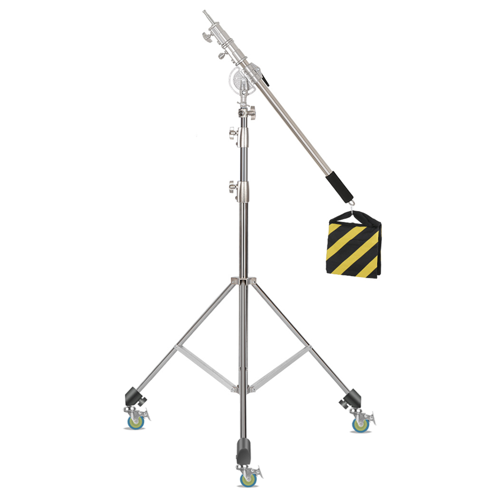 Photography Video Lighting Kit With Adjustable Tripod Stand - SH 2.8M Statyw oświetleniowy ze stali