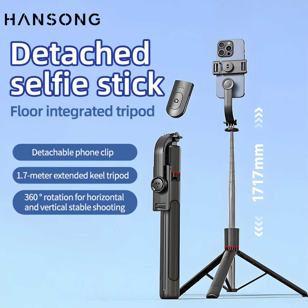 Photography Video Lighting Kit With Adjustable Tripod Stand - Składany kijek do selfie z podwójnym