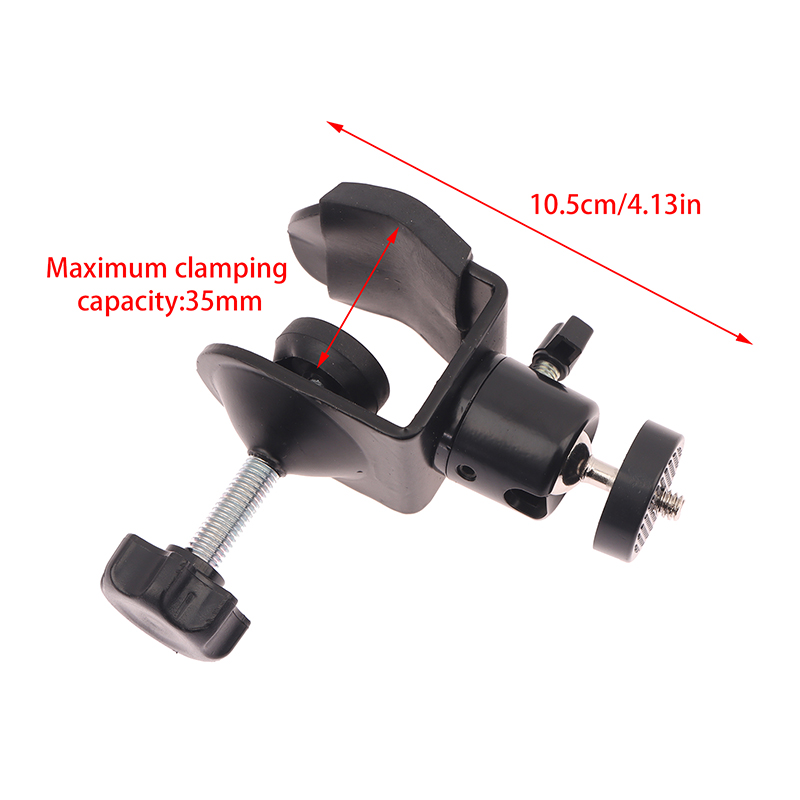 Photography Video Lighting Kit With Adjustable Tripod Stand - Metalowy zacisk z obrotem 360 stopni