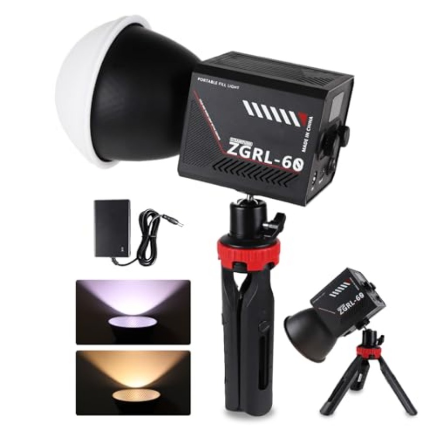 Lighting In Photography Studio - Przenośna lampa wideo LED COB 60W