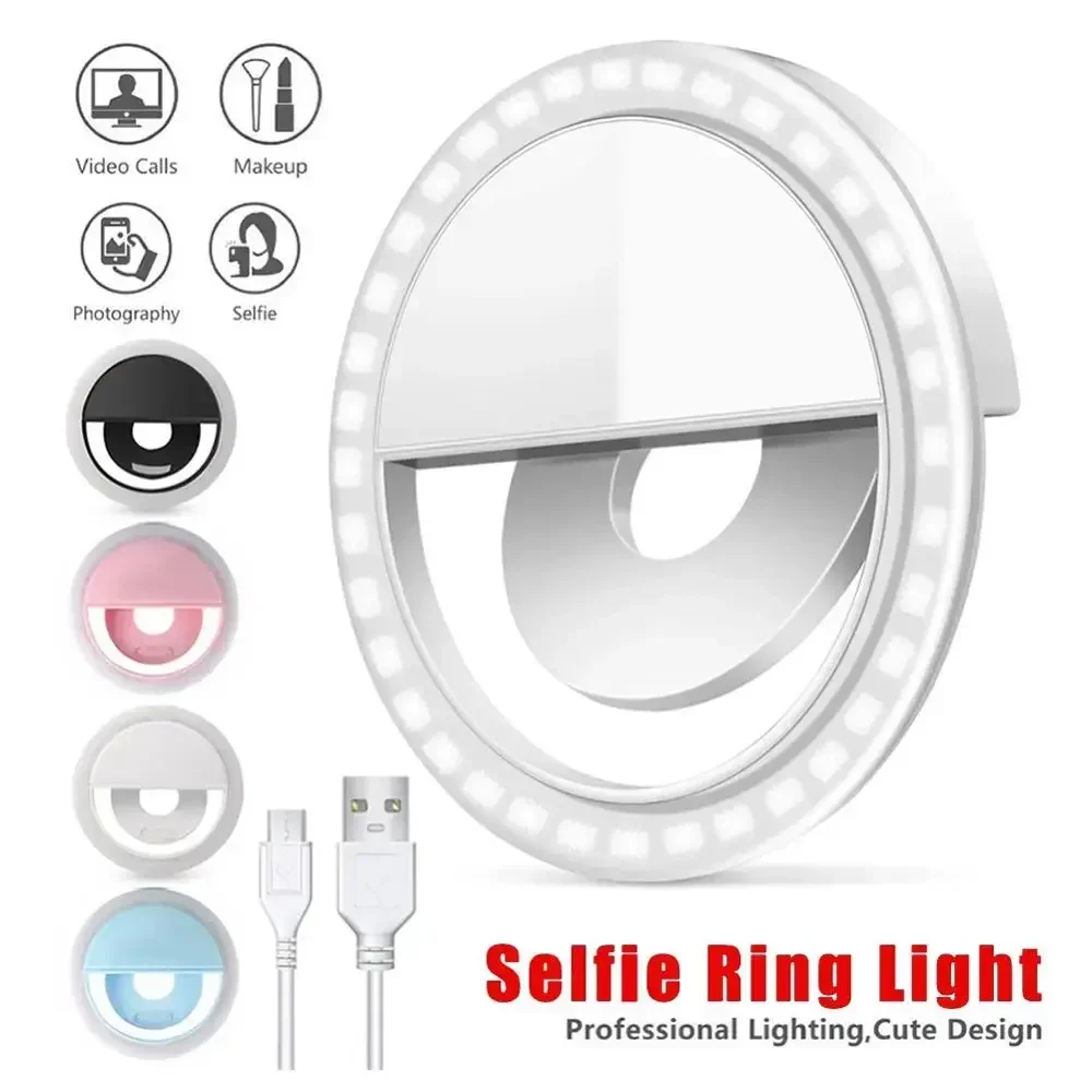 Photography Lighting Set Up - LED Selfie Ring Light Mobile Phone