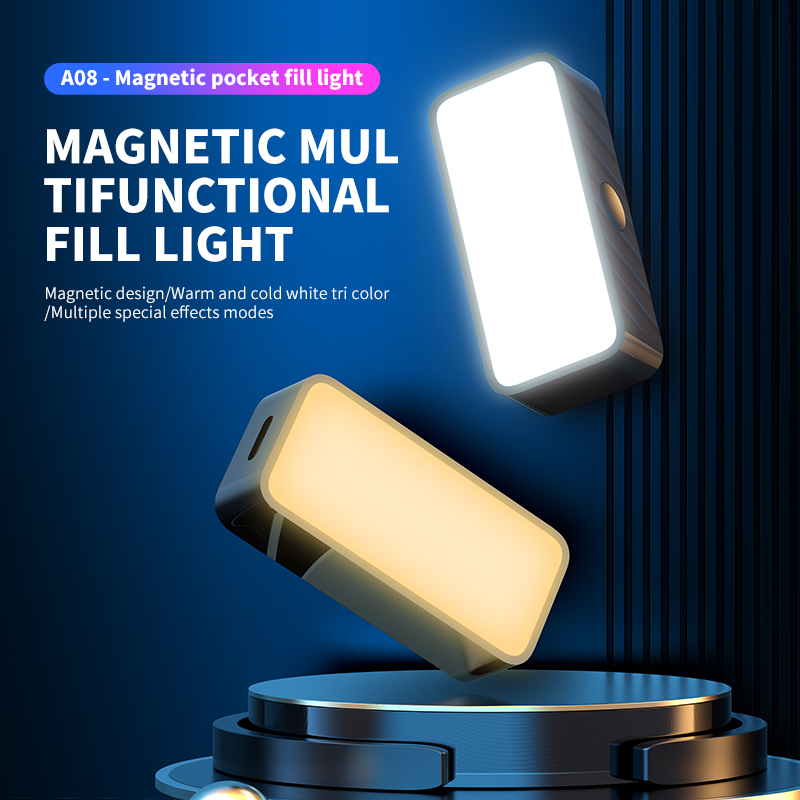 Photography Lighting Spotlight - Magnetyczne przenośne mini światło wypełniające do