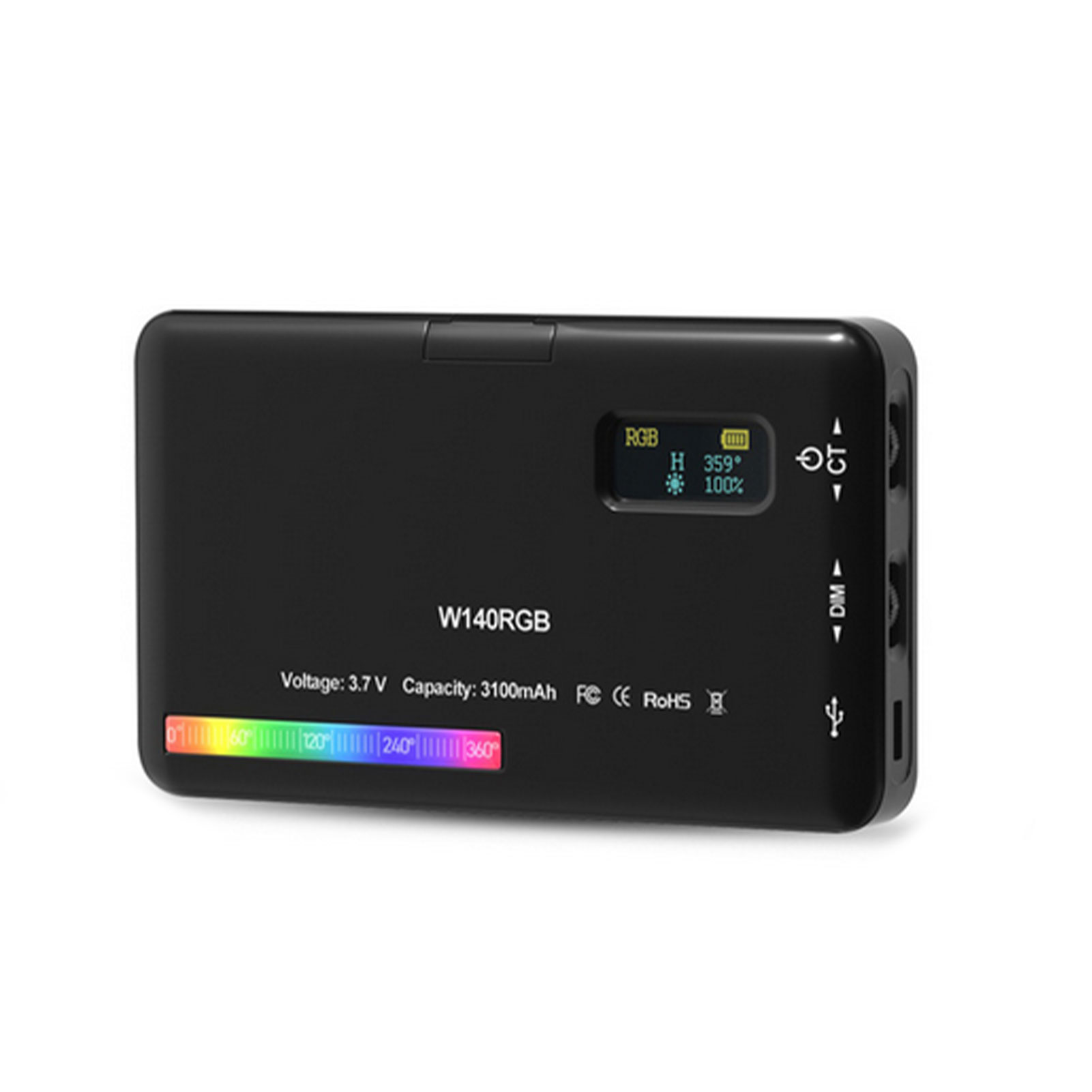 Photography Lighting Spotlight - Tryby RGB Mini reflektor wypełniający światło