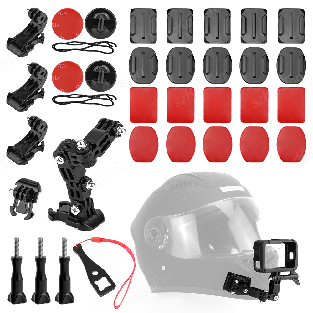 Gopro Action Camera Hero 12 Black - Zestawy mocowania podbródka do kasku motocyklowego
