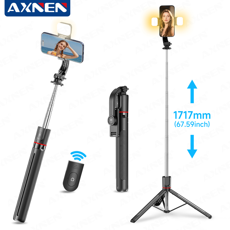 Photography Video Lighting Kit With Adjustable Tripod Stand - AXNEN F15 Rozkładany Statyw do Selfie