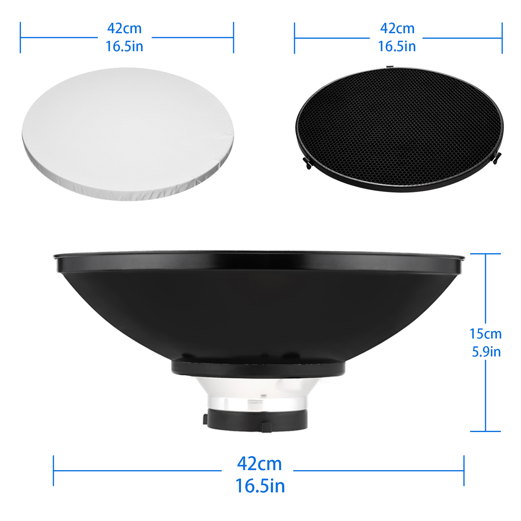 16,5-calowy odbłyśnik Beauty D – Photography Lighting Beauty Dish recenzja i cena