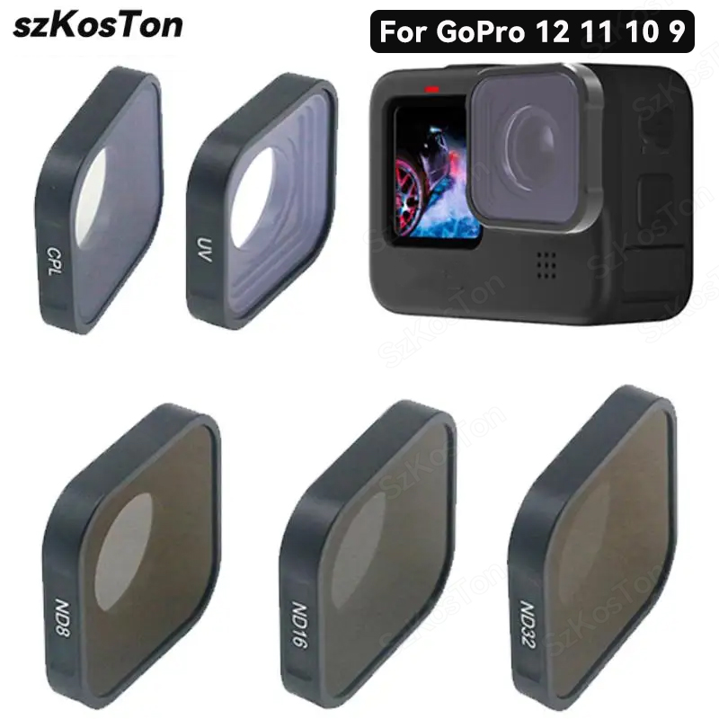 Filtr UV CPL ND8 ND16 ND32 do  – Gopro Action Camera Hero 12 Black recenzja i cena