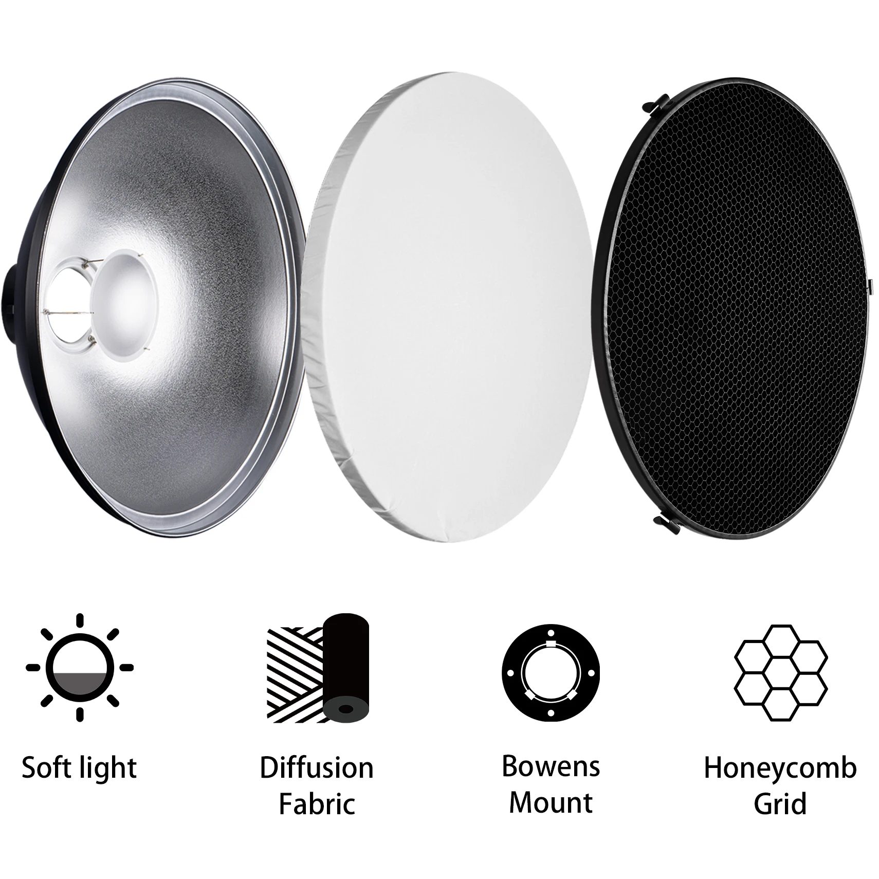 Zestaw reflektorów typu beauty – Photography Lighting Beauty Dish recenzja i cena