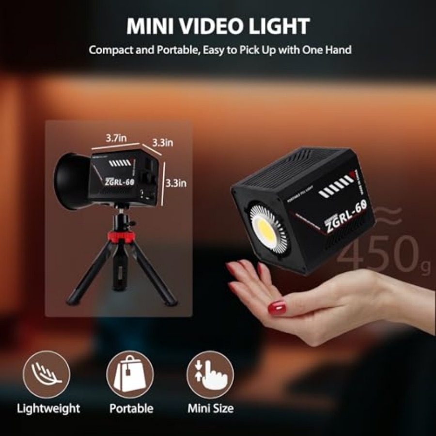 Przenośna lampa wideo LED COB  – Lighting In Photography Studio recenzja i cena