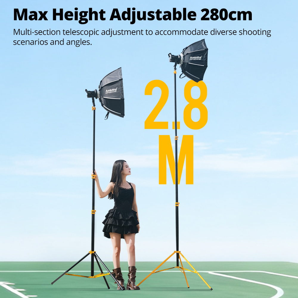 Profesjonalny statyw oświetlen – Photography Video Lighting Kit With Adjustable Tripod Stand recenzja i cena
