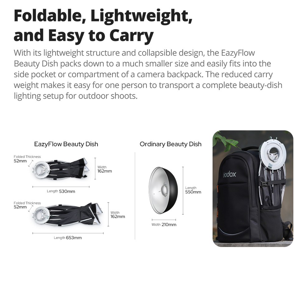 Godox EazyFlow Beauty Dish 65/ – Photography Lighting Beauty Dish recenzja i cena