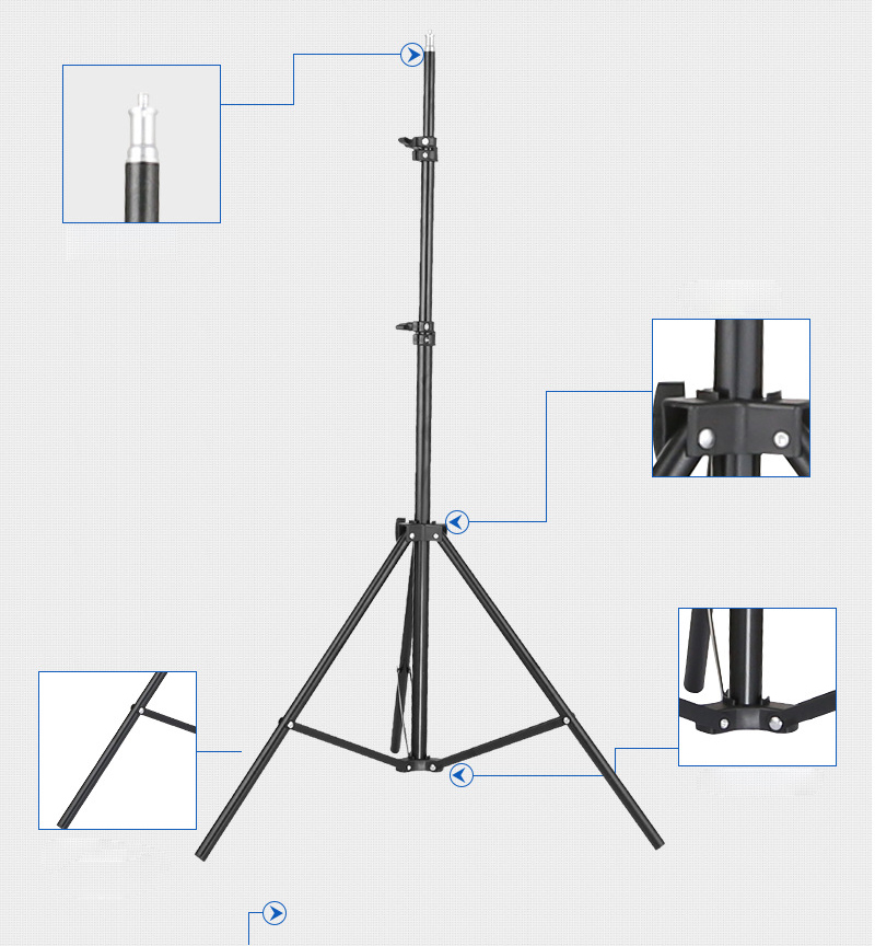 Uchwyt do projektora Statyw po – Photography Video Lighting Kit With Adjustable Tripod Stand recenzja i cena