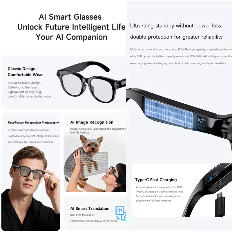 Inteligentne okulary M89-S AI  – Photography Lighting Products recenzja i cena