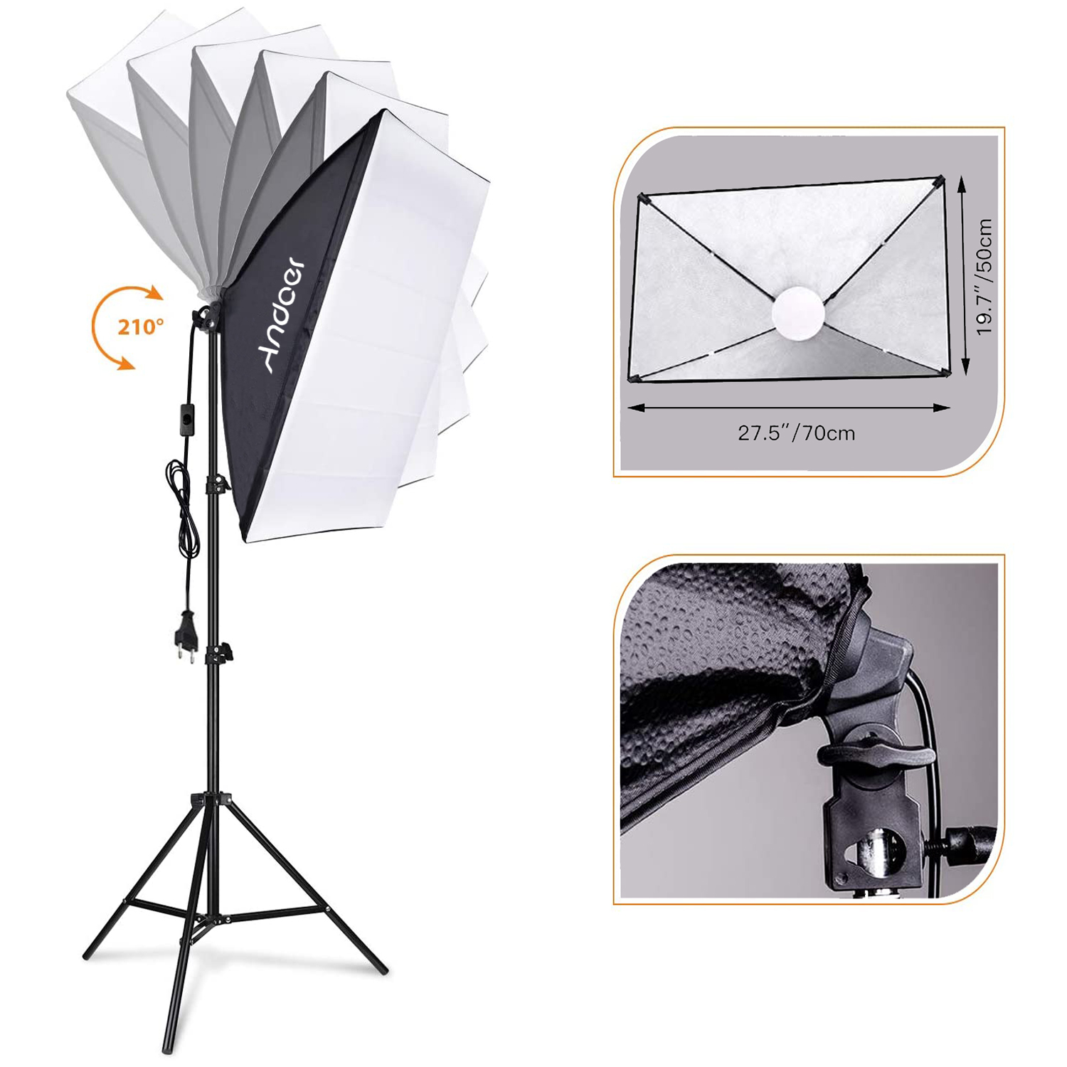 Zestaw oświetlenia Andoer Soft – Photography Lighting Set Up recenzja i cena