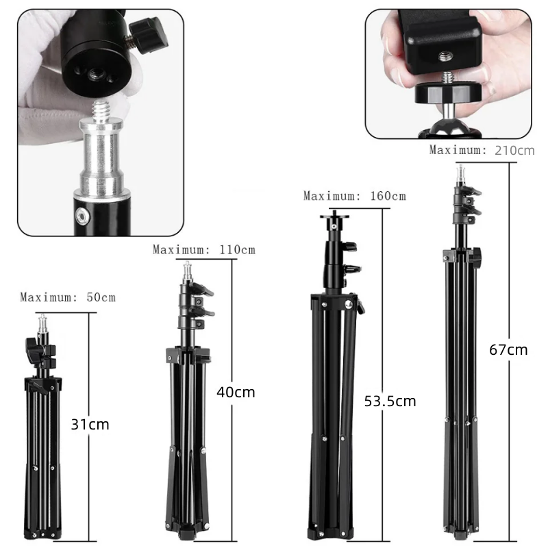 Statyw oświetleniowy RP01-B, w – Photography Video Lighting Kit With Adjustable Tripod Stand recenzja i cena