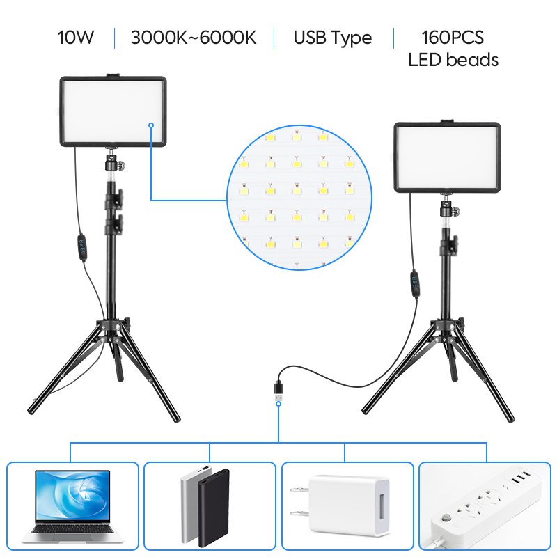 Zestaw światło LED do kamery 2 – Photography Video Lighting Kit With Adjustable Tripod Stand recenzja i cena